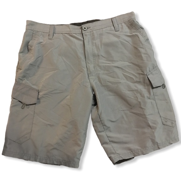burnside Other - Burnside Men's Shorts Cargo Pocket Gray Fast Drying Size 34
